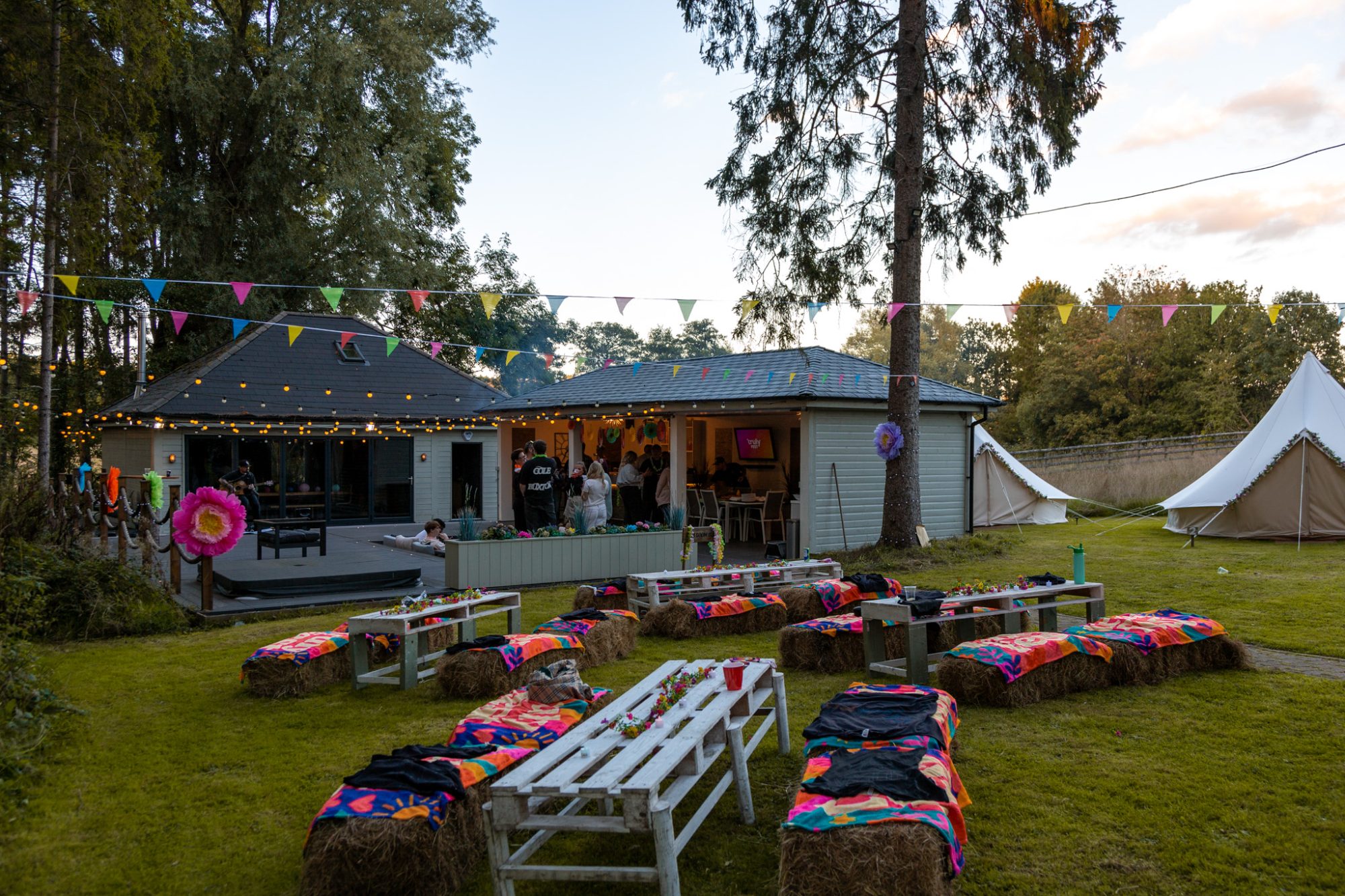 The Truly Fest site dressed for the day